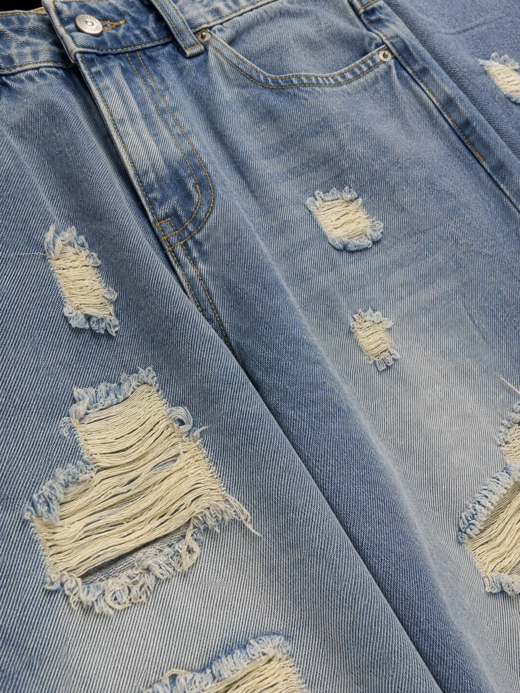 Split Rebellion Wide-Leg Denim