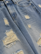 Split Rebellion Wide-Leg Denim