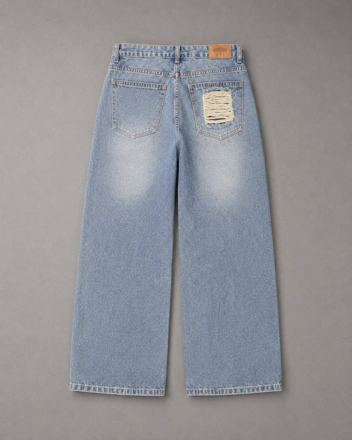 Split Rebellion Wide-Leg Denim