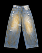 Split Vintage Blaze Wide-Leg Denim