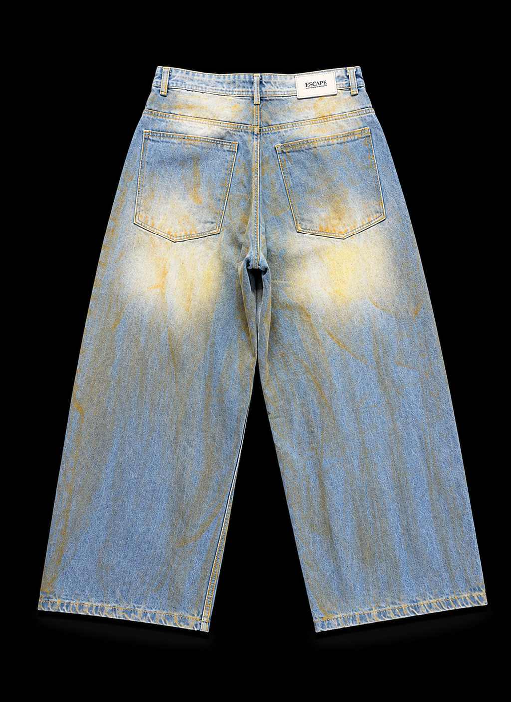 Split Vintage Blaze Wide-Leg Denim