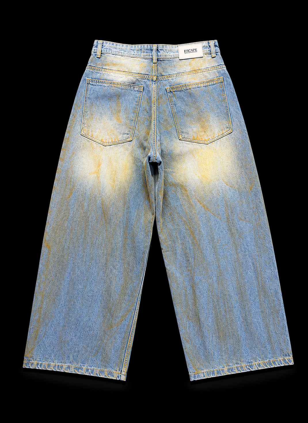 Split Vintage Blaze Wide-Leg Denim
