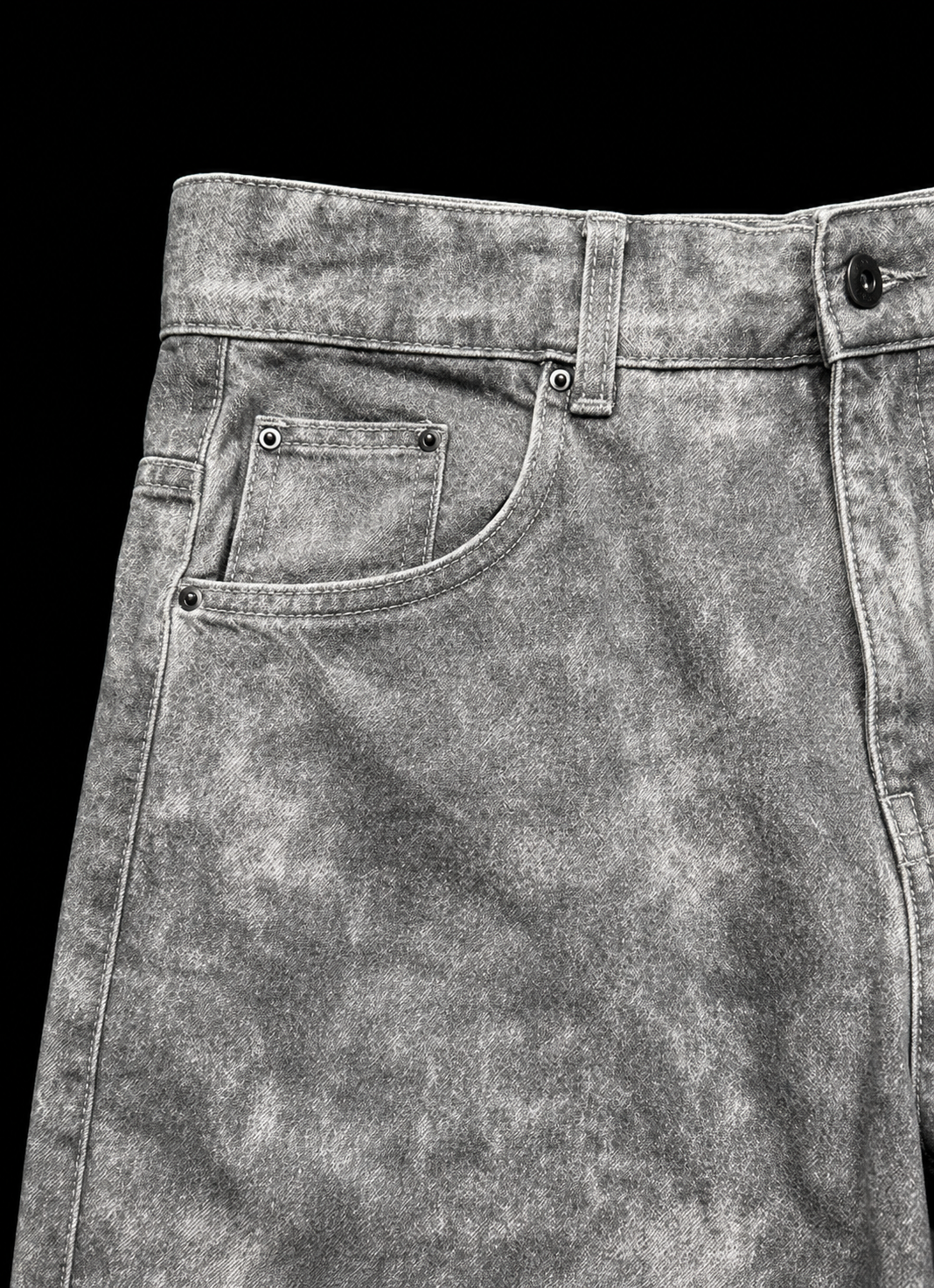 Split Ashstone Wide-Leg Denim