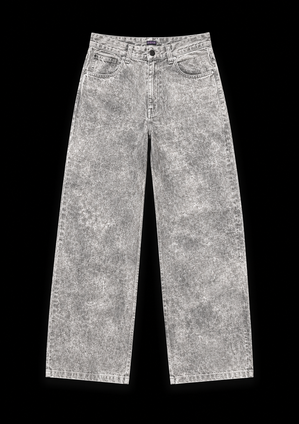 Split Ashstone Wide-Leg Denim