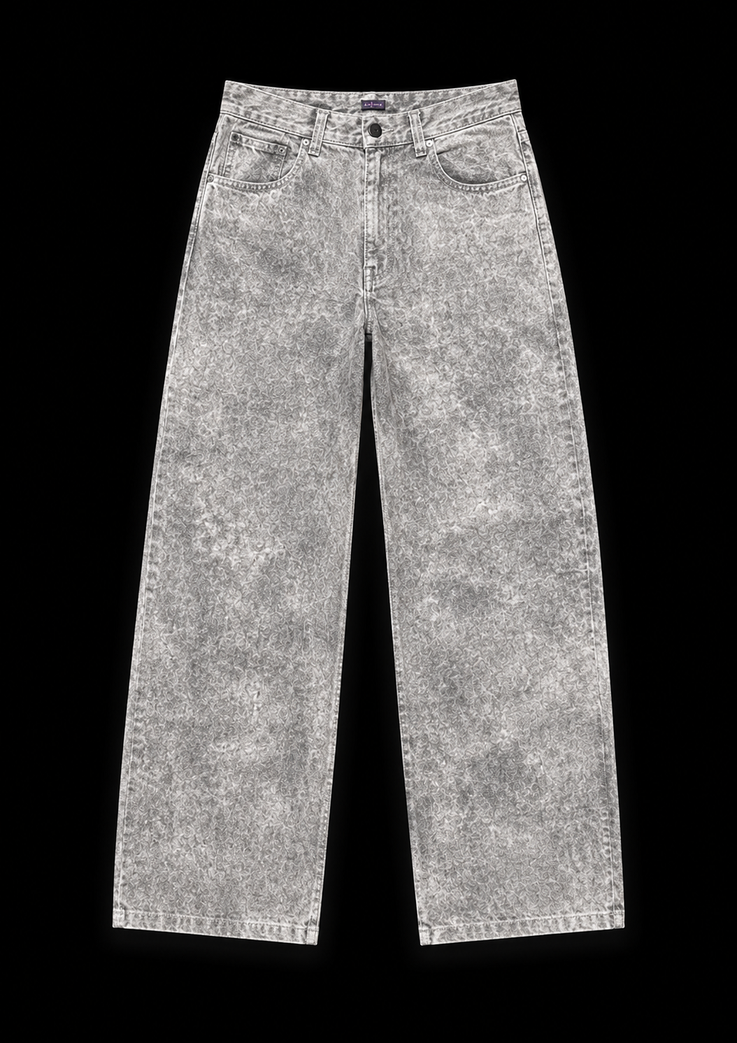 Split Ashstone Wide-Leg Denim