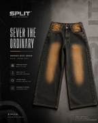 Nebula Wash Wide Denim