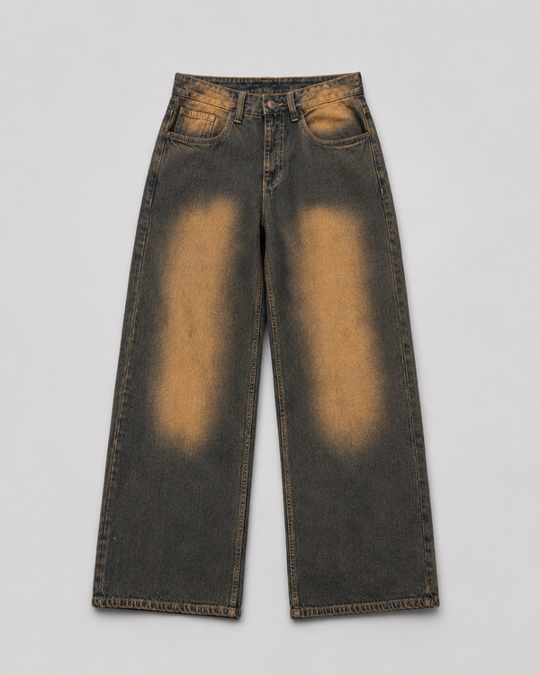 Nebula Wash Wide Denim