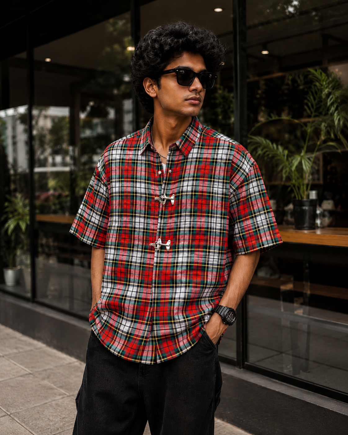 Split Signal Check Shirt