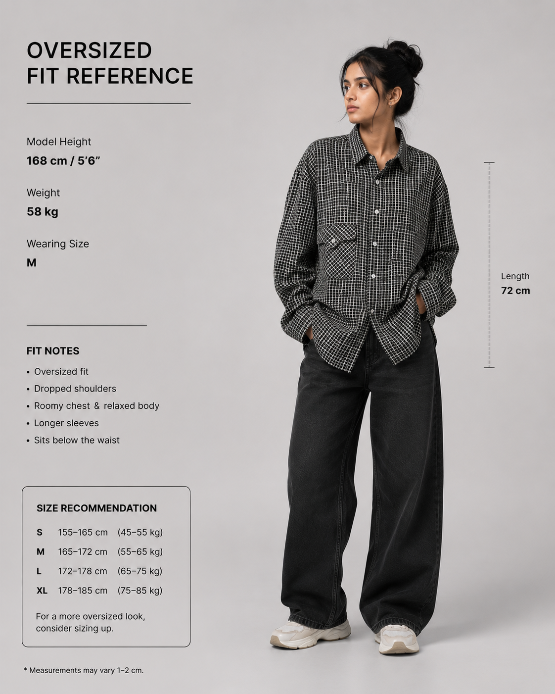 Gridline Detachable pocket shirt