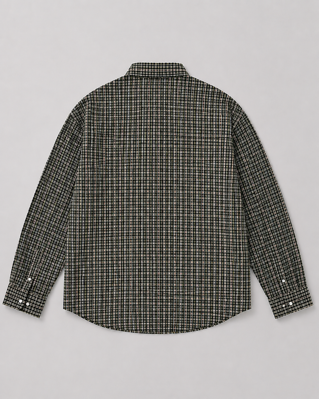 Gridline Detachable pocket shirt